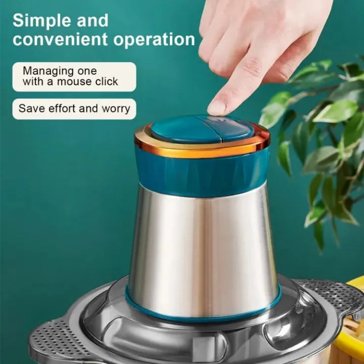 Stainless Steel Electric Meat Grinder Copper Winding Powerful Heavy Motor