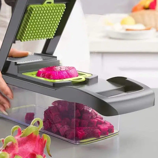 Multifunctional 15 in 1 Vegetable Slicer Cutter Shredders Slicer With Basket