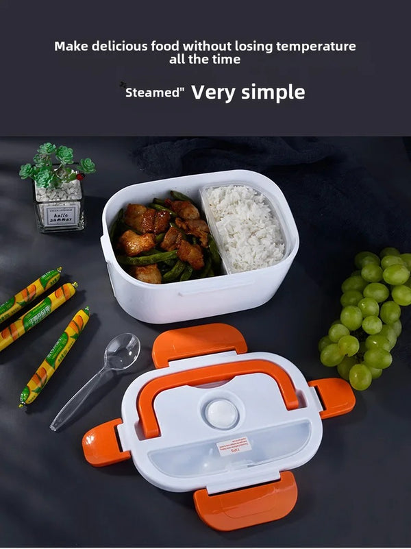 Portable Electric Heated Lunch Box – Rechargeable & Insulated for Hot Meals Anywhere