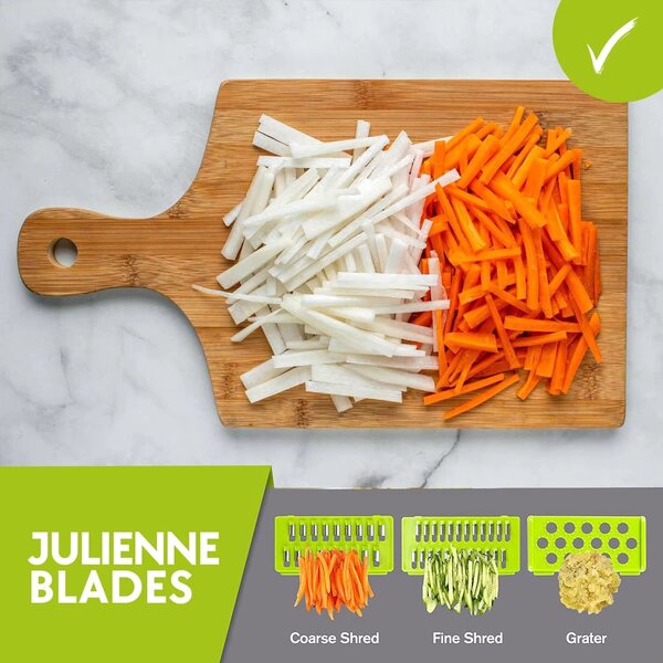 Multifunctional 15 in 1 Vegetable Slicer Cutter Shredders Slicer With Basket