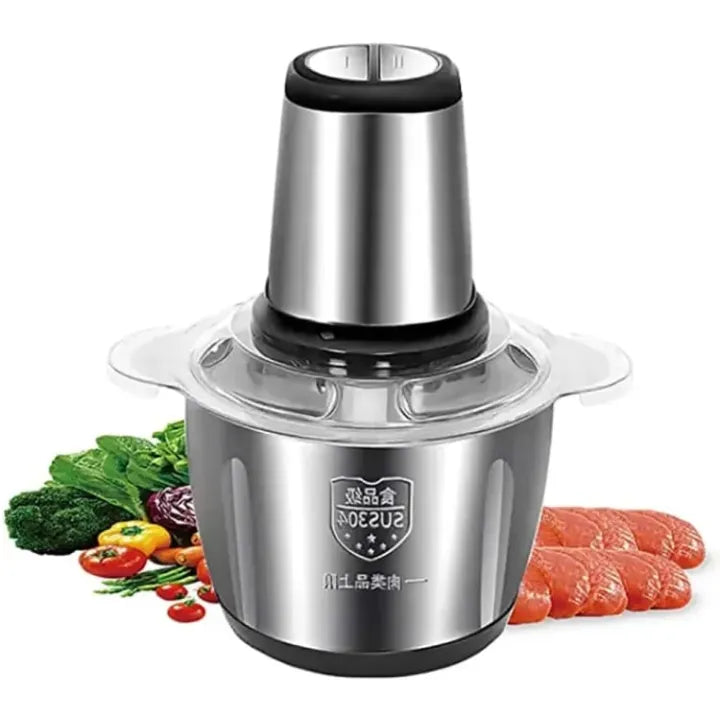 Stainless Steel Electric Meat Grinder Copper Winding Powerful Heavy Motor