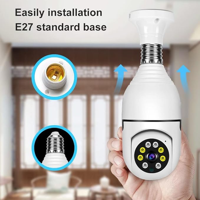 TECHNOVIEW WiFi Wireless CCTV Camera 1080p Bulb Shape