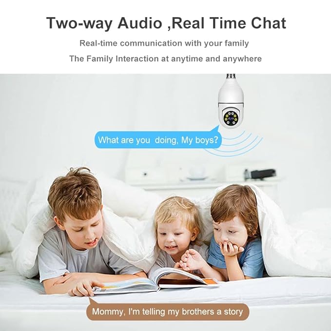 TECHNOVIEW WiFi Wireless CCTV Camera 1080p Bulb Shape