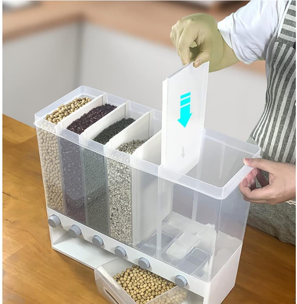Wall Mounted Cereal Dispenser Kitchen Food Storage