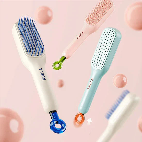 Self Cleaning Hair Massage Brush