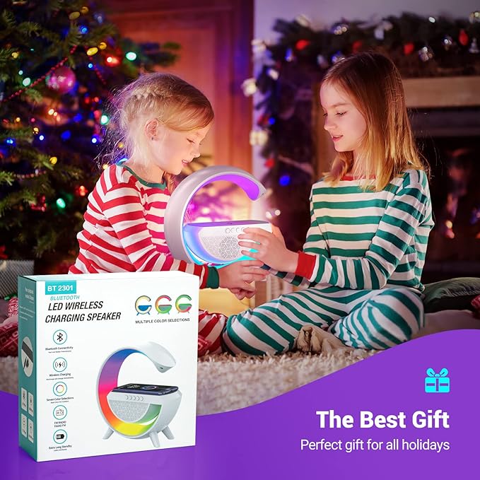 Led Wireless Charger Speaker
