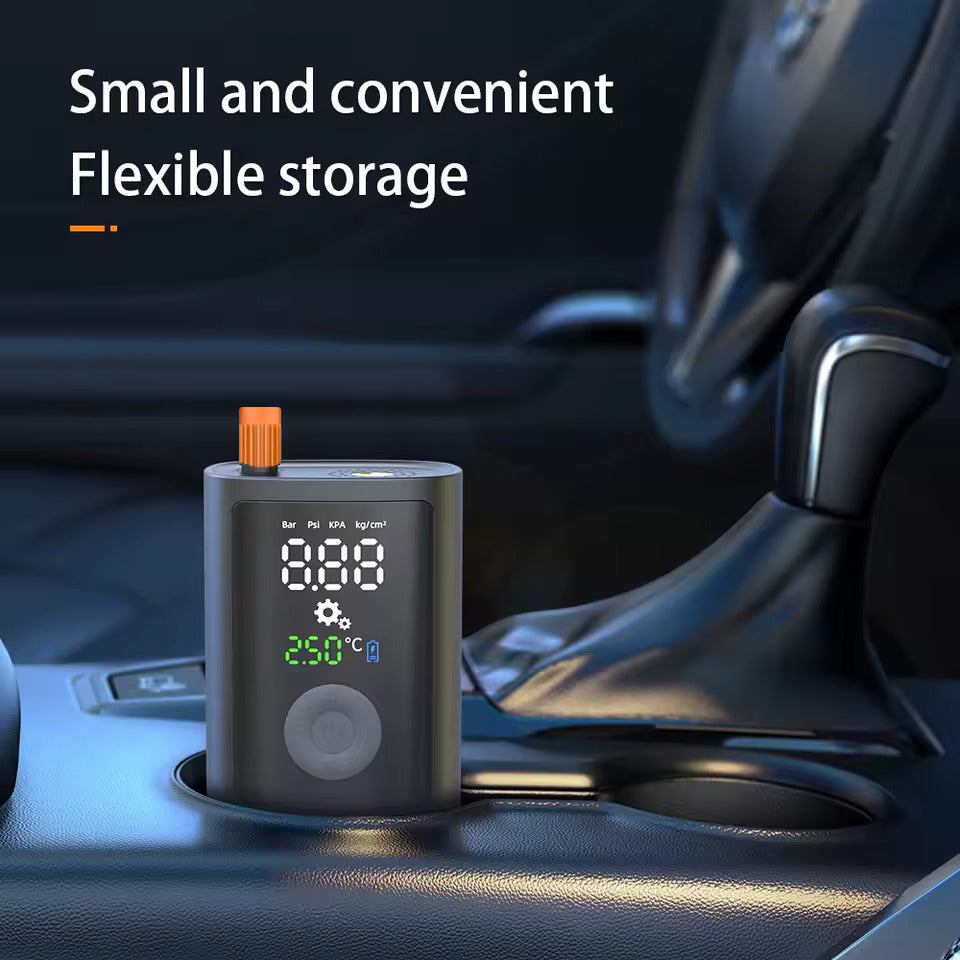 Car Tire Inflator Portable Rechargeable Air Compressor With 3 Nozzles Digital Display Car Motorcycle Cycle and Football Air Pump