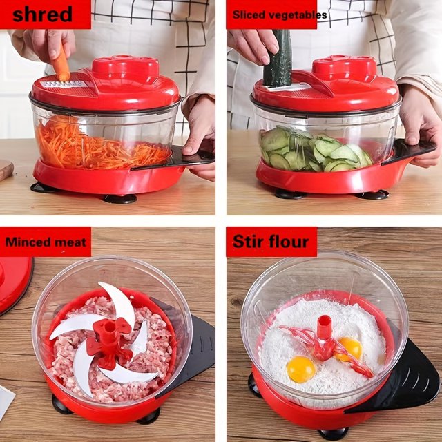 Multi-Function Shredder Vegetable Cracker Hand Stir Meat Meat Grinder Machine