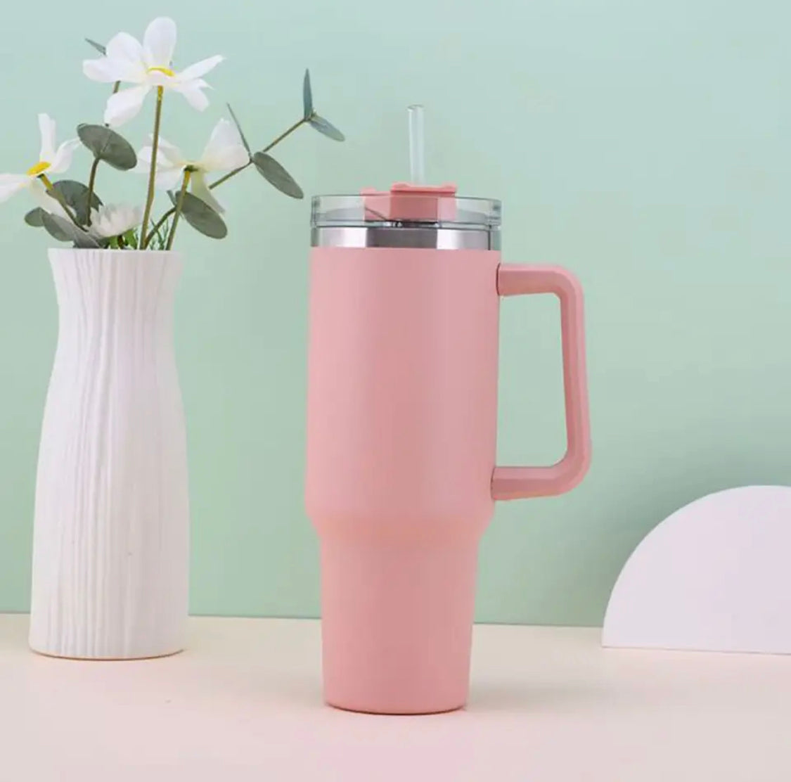 Stainless Steel Tumbler with Straw 1200 ml Different Colors - Hot Selling 2025