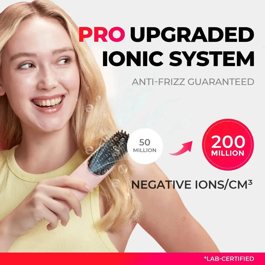 Wireless Straight Hair Comb Convenient Straightening Brush Portable Rechargeable