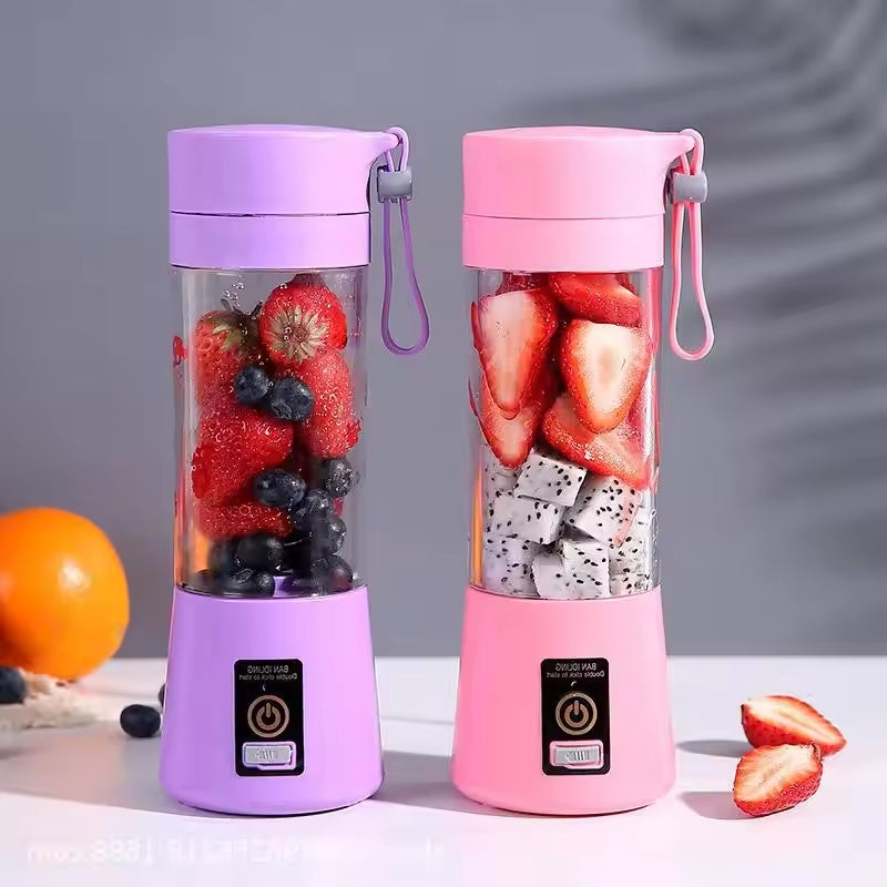 Rechargeable Portable 6 Blades Fruit Juicer 380 ml
