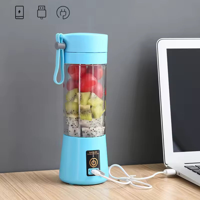Rechargeable Portable 6 Blades Fruit Juicer 380 ml