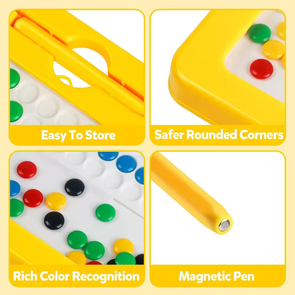 Magnetic Doodle Drawing Board – Fun Learning Toy with Dot Beads for Kids