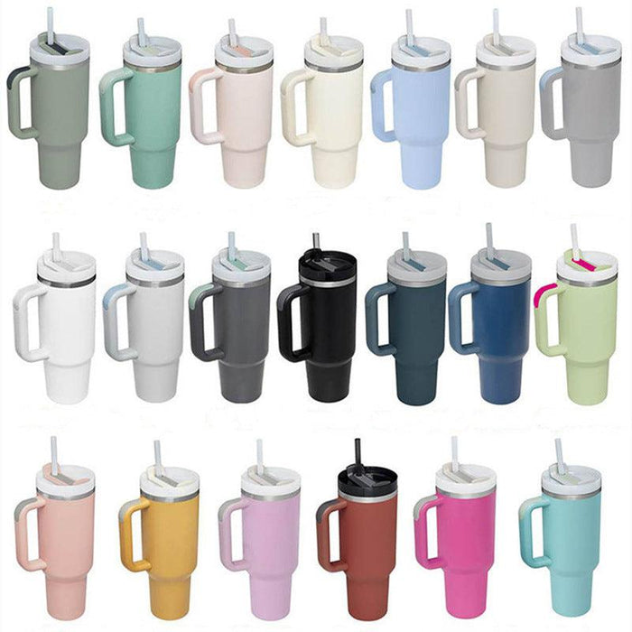 Stainless Steel Tumbler with Straw 1200 ml Different Colors - Hot Selling 2025