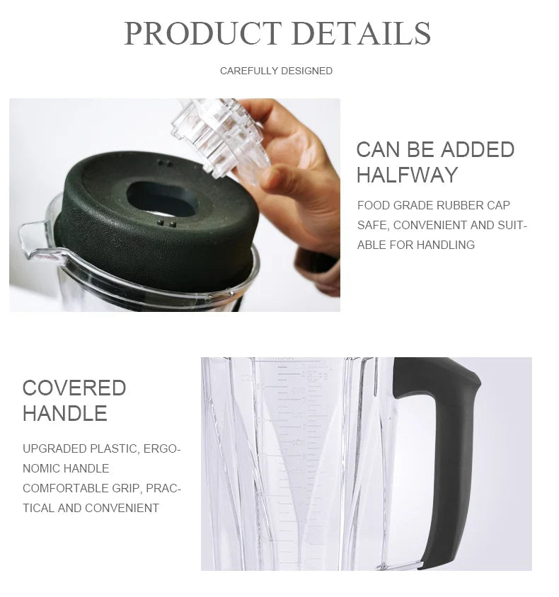 Electric Blender 2-in-1 Unbreakable 2.0L Jug & Grinder 4500 Watt