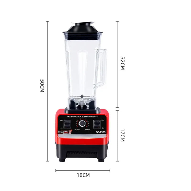 Electric Blender 2-in-1 Unbreakable 2.0L Jug & Grinder 4500 Watt