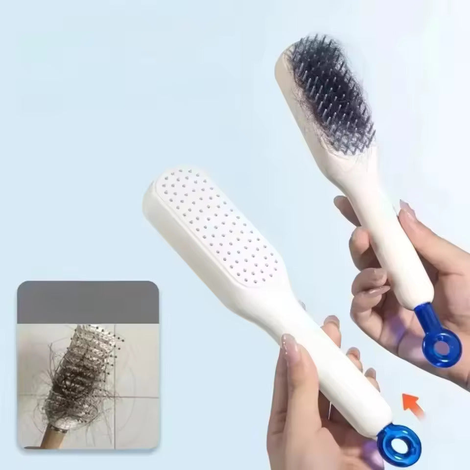 Self Cleaning Hair Massage Brush