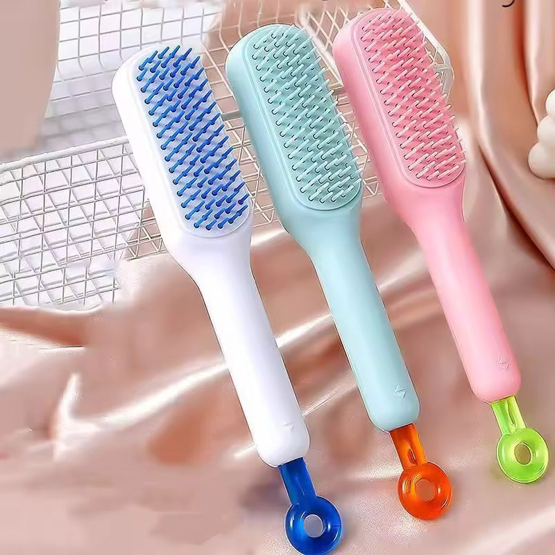Self Cleaning Hair Massage Brush