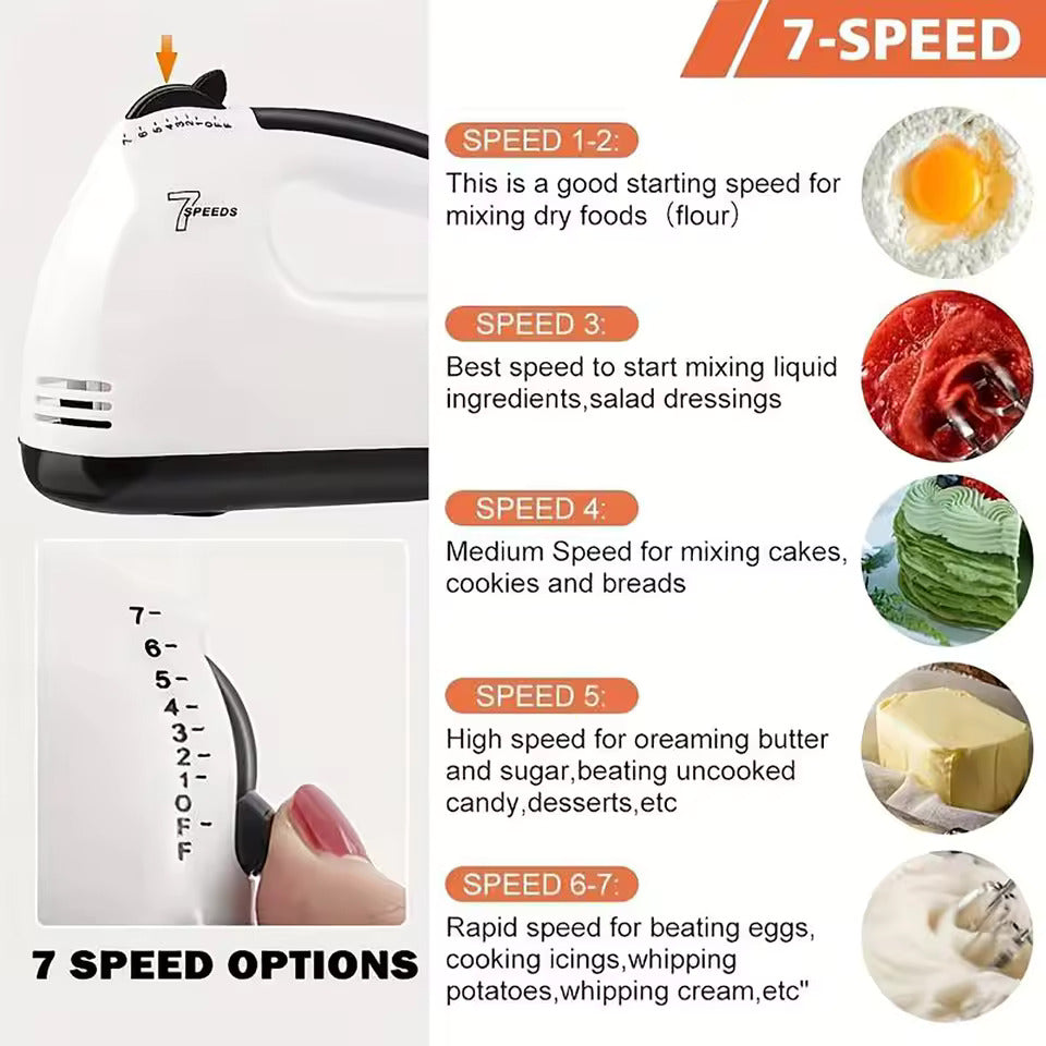 Multifunctional Scarlett Hand Mixer 7 Speed Hot Selling