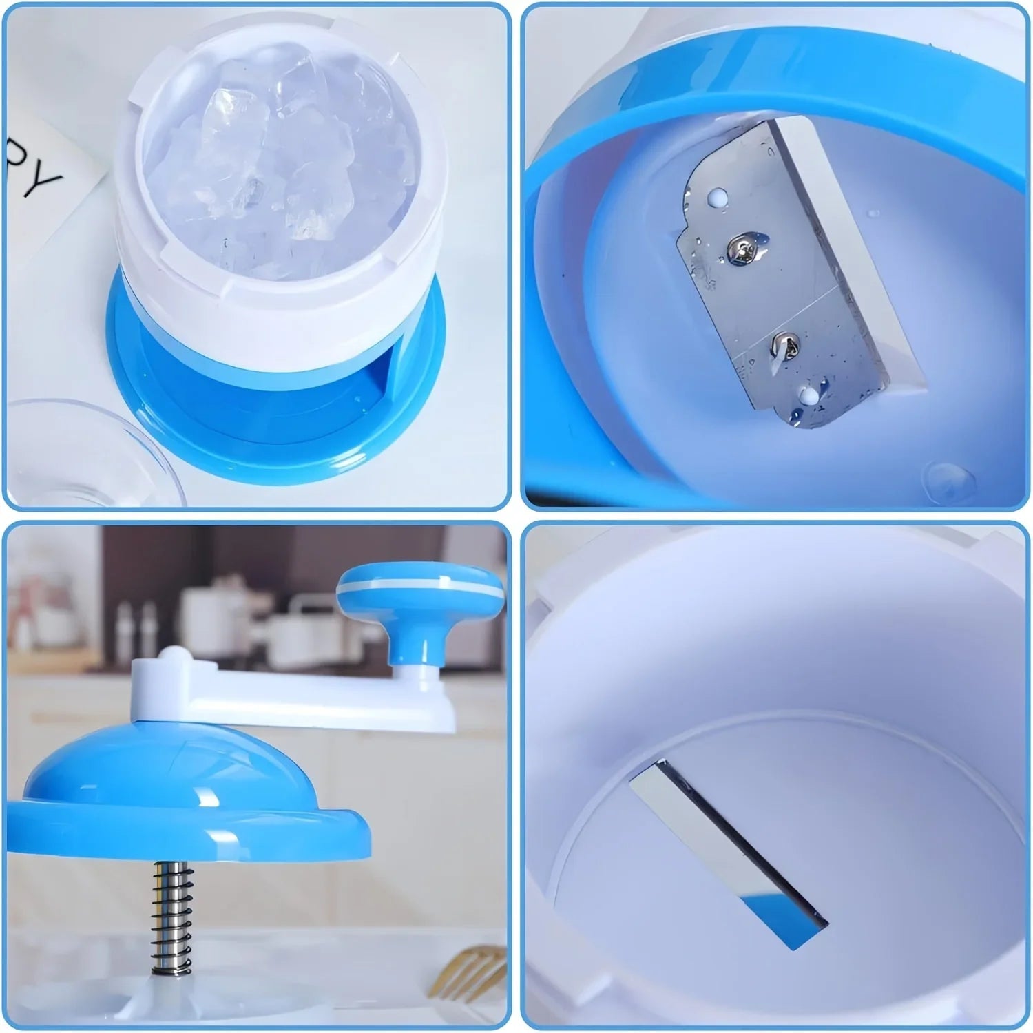 Portable Manual Ice Crusher Machine Blueidea Gola Ganda Machine - Hot Selling 2025