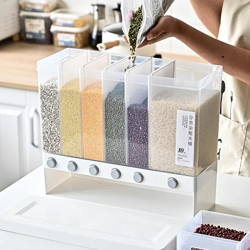 Wall Mounted Cereal Dispenser Kitchen Food Storage