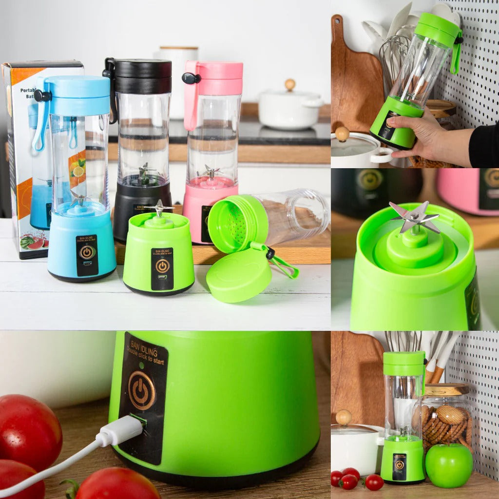 Rechargeable Portable 6 Blades Fruit Juicer 380 ml
