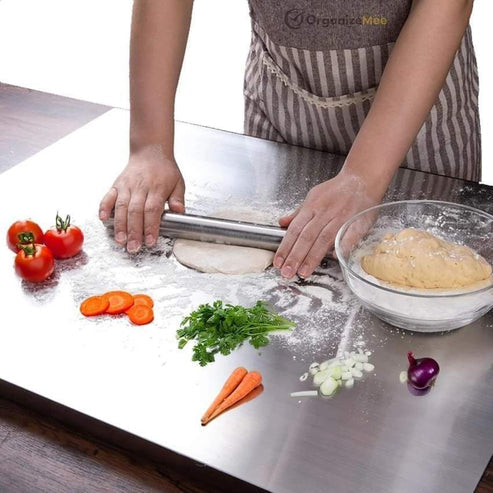 Multi-Purpose Stainless Steel Cutting & Chopping Board – Hygienic, Heavy-Duty Strong, Sleek, Sanitary