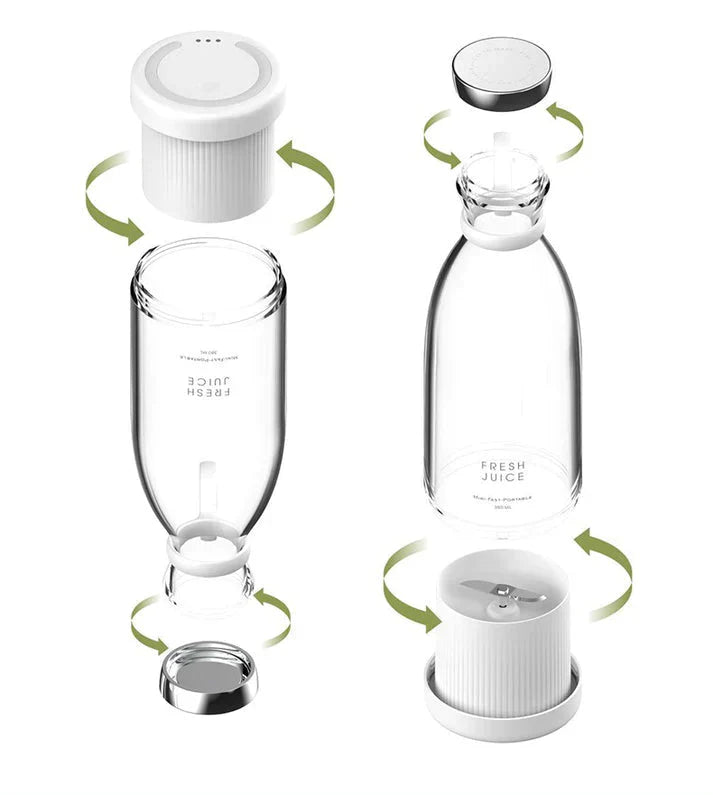 Portable Mini Juicer USB Rechargeable 6 Blades