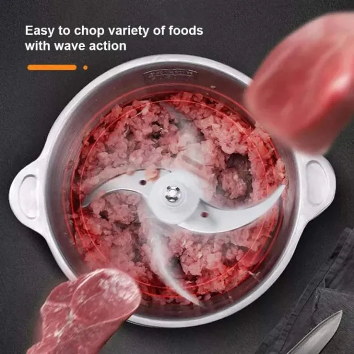 Stainless Steel Electric Meat Grinder Copper Winding Powerful Heavy Motor