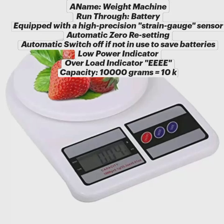 Electric kitchen scale
