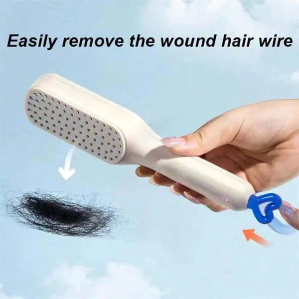 Self Cleaning Hair Massage Brush