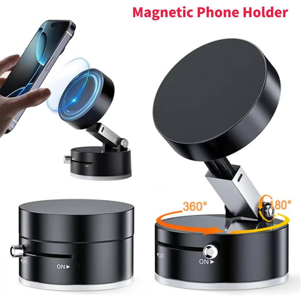 Vacuum-Lock Magnetic Phone Holder or stand