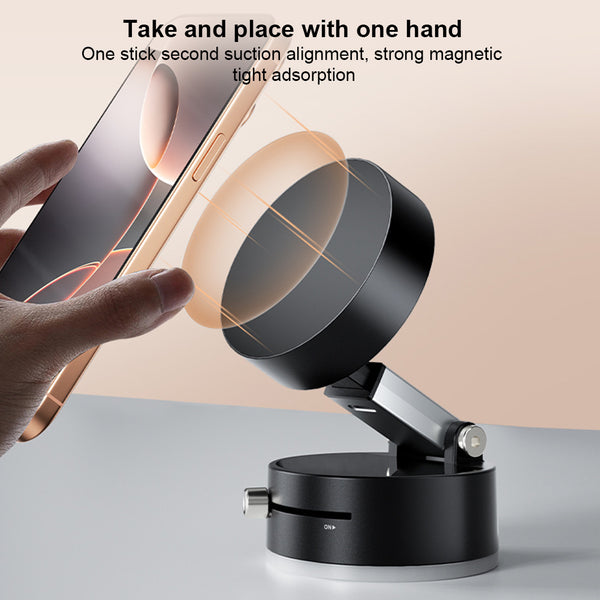 Vacuum-Lock Magnetic Phone Holder or stand