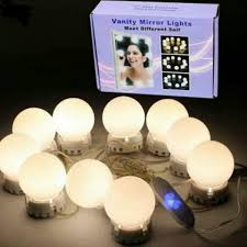 Vanity Mirror Fill Light Adjustable Luminance 3 Colors Led Usb Wall Bulbs String For All Pretty 3 Colors Dimmable Vanity Light