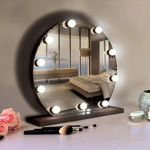 Vanity Mirror Fill Light Adjustable Luminance 3 Colors Led Usb Wall Bulbs String For All Pretty 3 Colors Dimmable Vanity Light